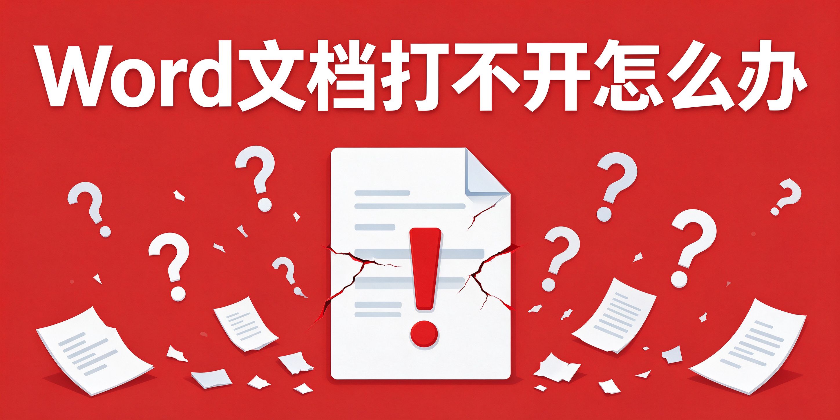 Word文档打不开或提示文件已损坏的解决方法