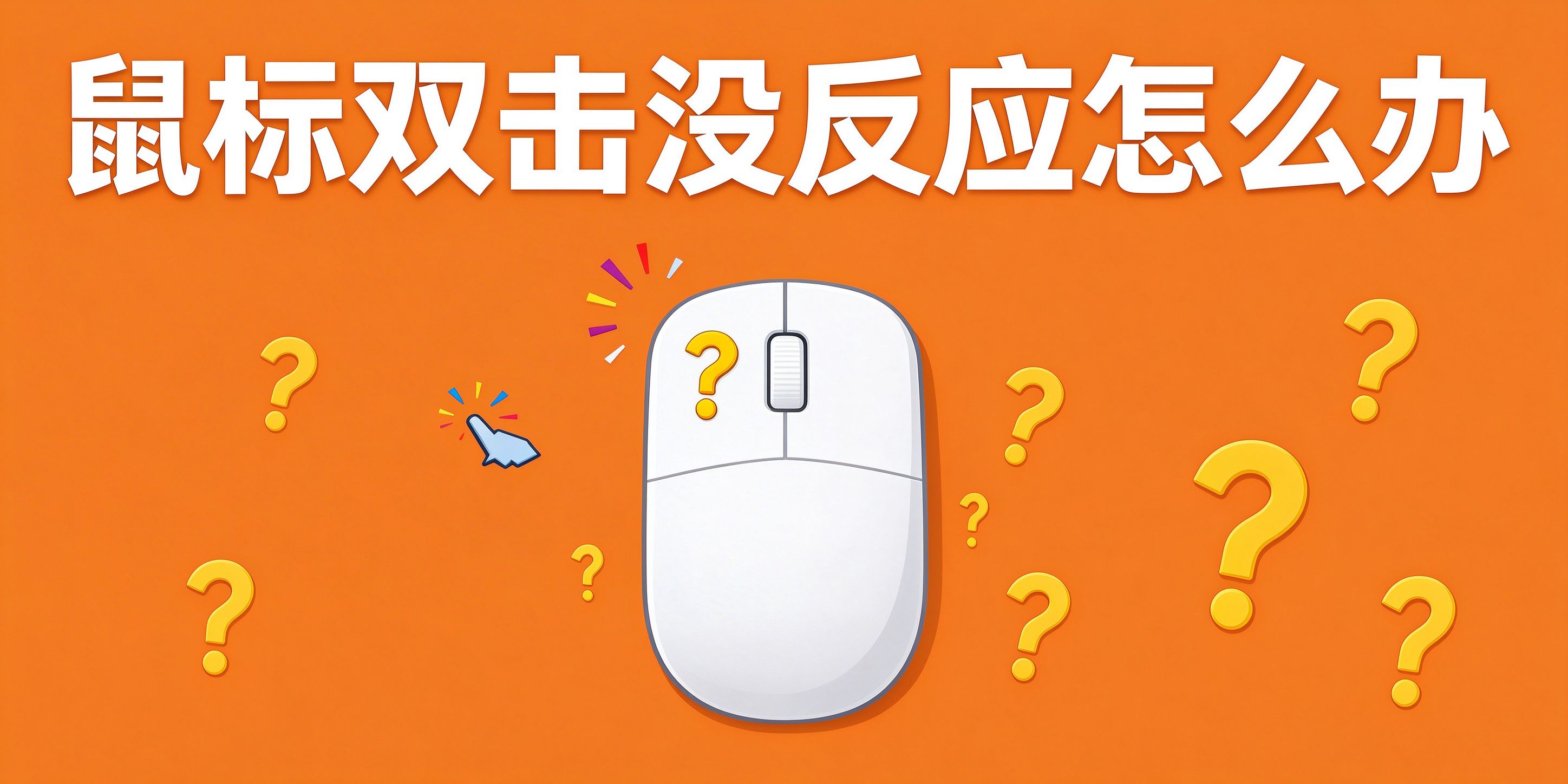 鼠标双击没反应、只能单击的解决方法