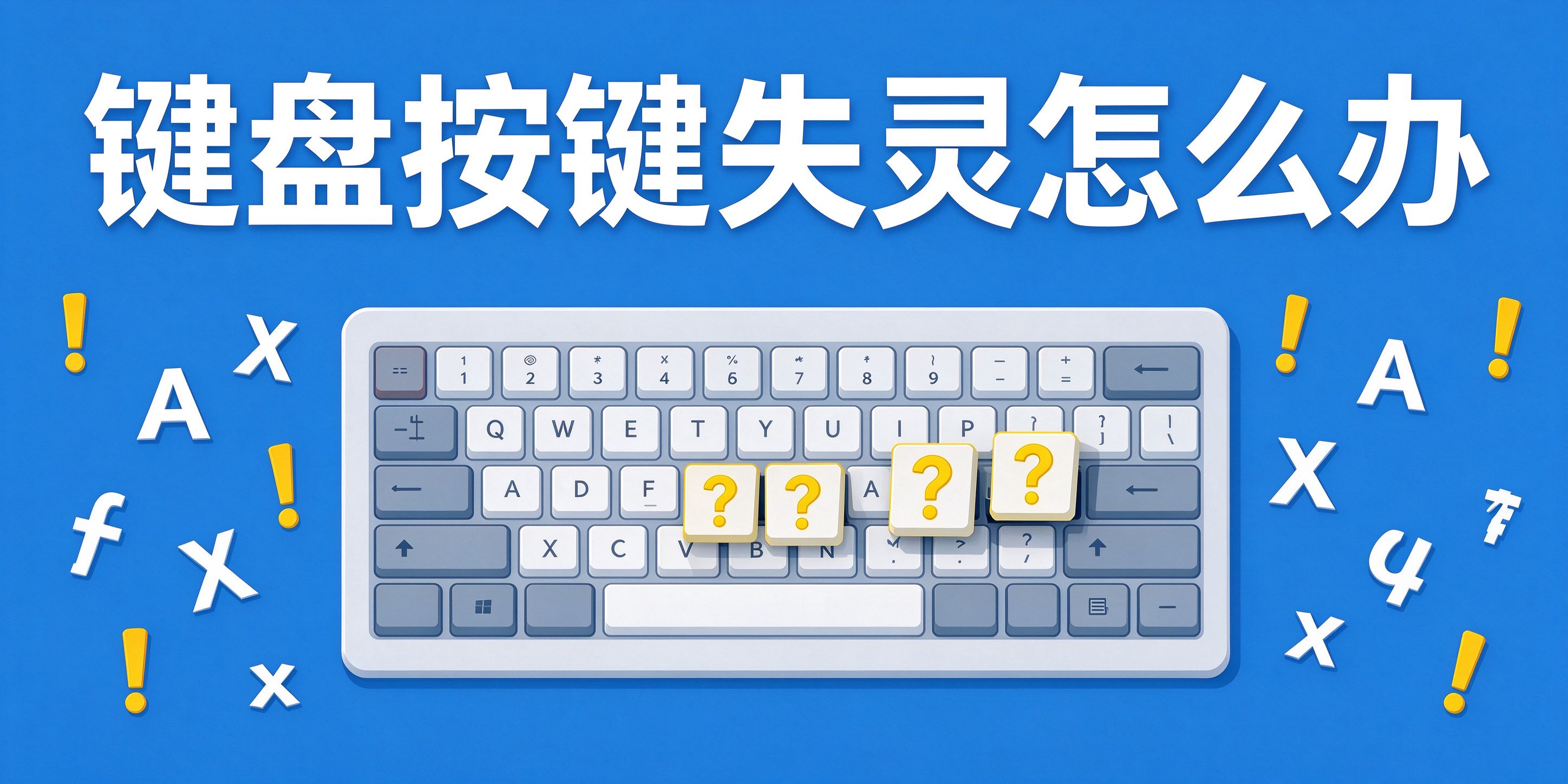 键盘个别按键失灵、打字错乱的解决方法