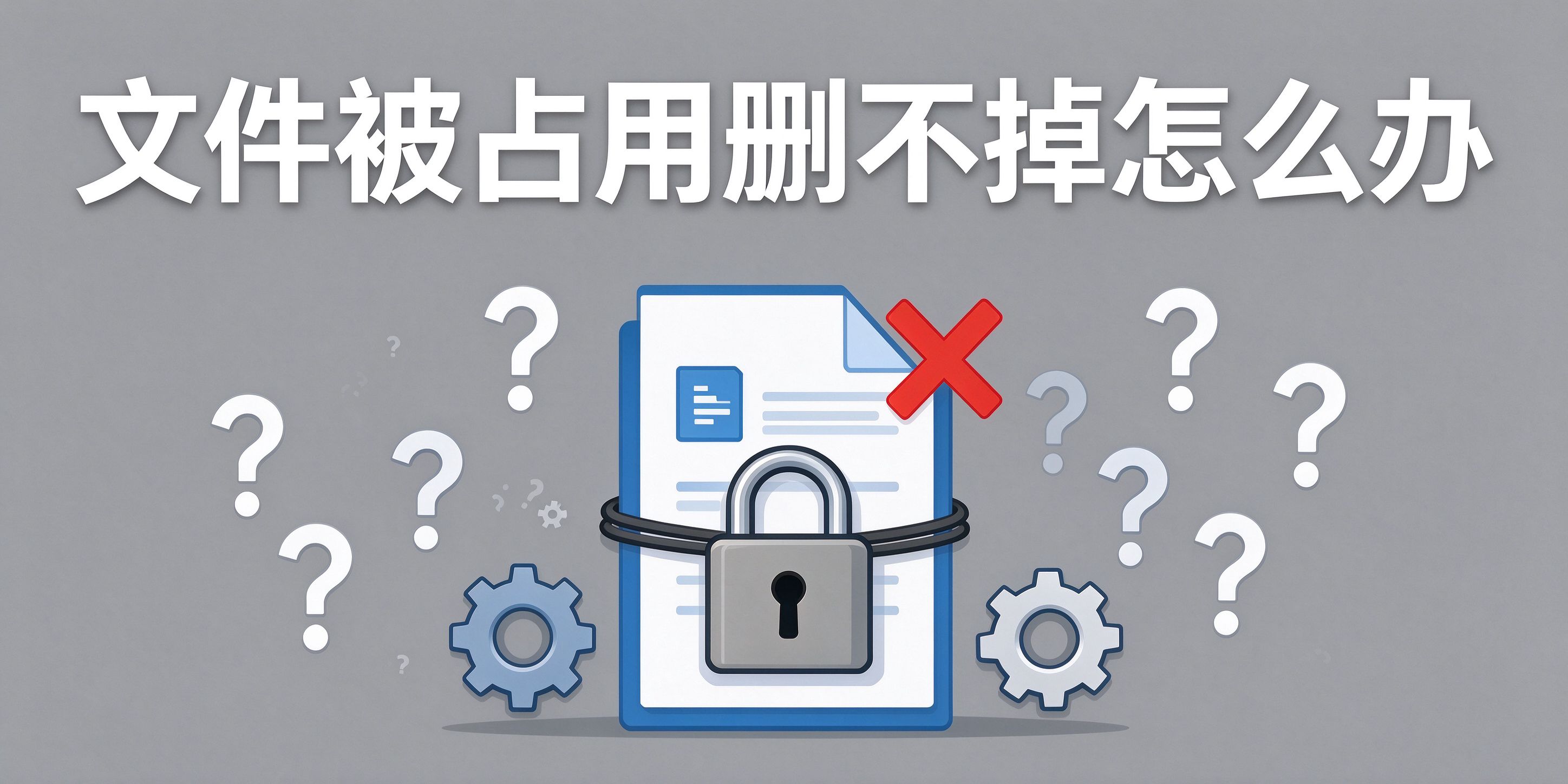 文件被占用无法删除、提示正在使用怎么办